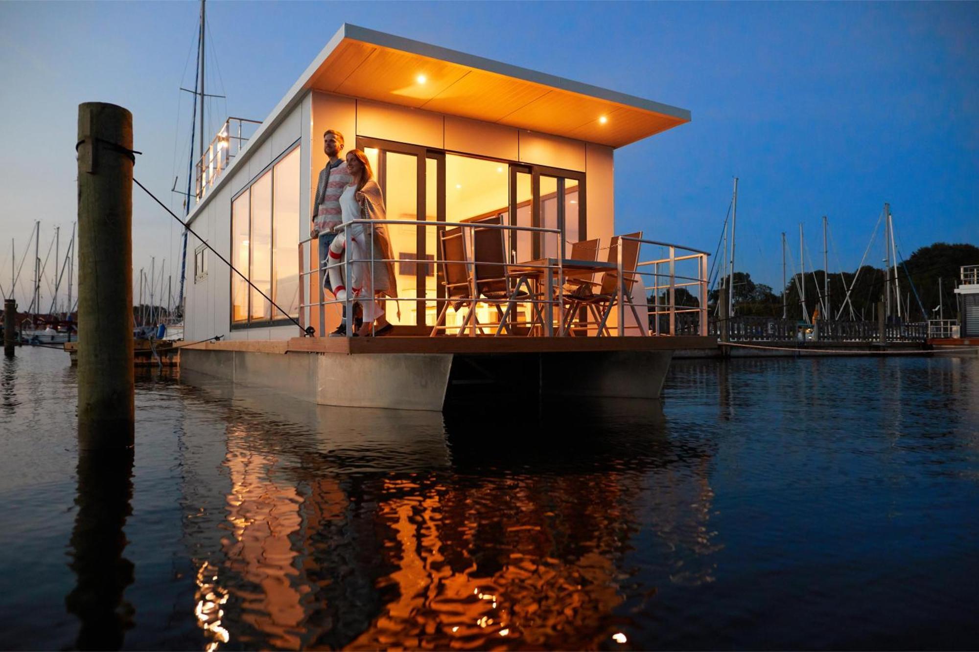 Вилла Hausboot Well - Husbad Well Rendbjerg Экстерьер фото