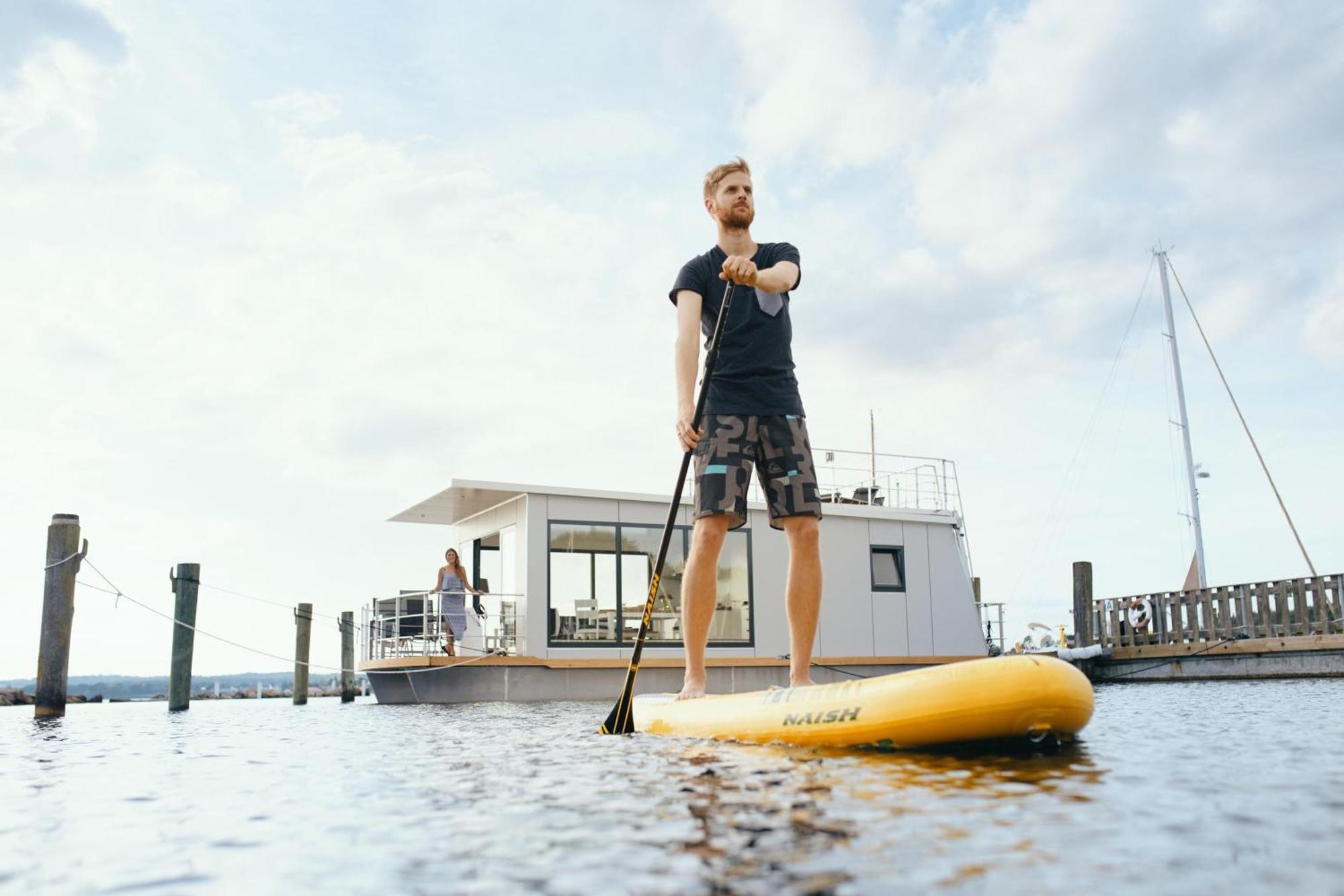 Вилла Hausboot Well - Husbad Well Rendbjerg Экстерьер фото